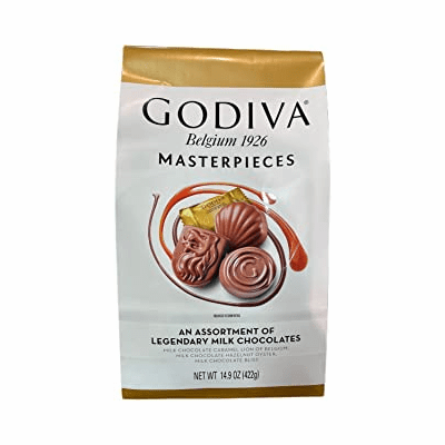 Godiva MasterPieces An Assortment Of Legendary Milk Chocolates Net.Wt 422 G