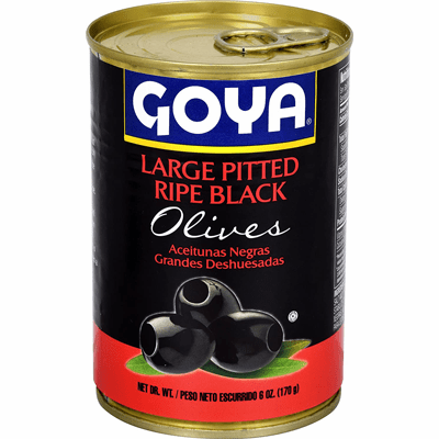 Goya Large Ripe Black Olives Pitted 6 oz