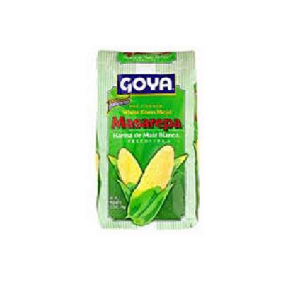 Goya Masarepa Blanca ( Precooked White Corn Flour) Bag 35.2 oz