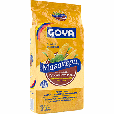 Goya Masarepa Pre-Cooked Yellow Corn Meal Net.Wt 32.2 oz