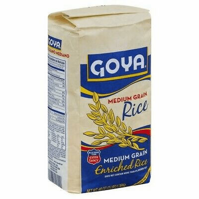Goya Medium Grain Rice Net.Wt 3 lbs