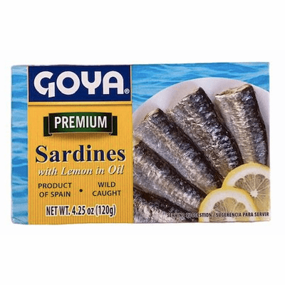 Goya Premium Sardinas al Limon en Aceite - Sardines With Lemon In Oil 