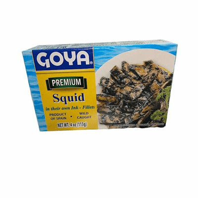 Goya Premium Squid in their own Ink Fillets Net WT 4 oz
