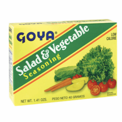 Goya Salad and Vegetable Seasoning Econo Pack - Low Calorie 3.52 oz (100g)