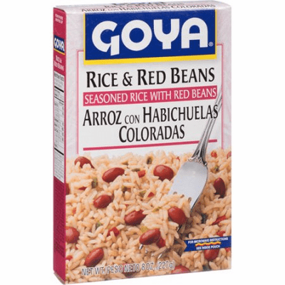 Goya Seasoned Rice And Red Beans ( Arroz con Habichuelas Coloradas) Net.Wt 7 oz