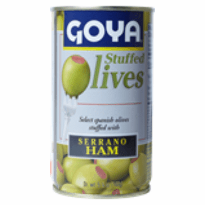 Goya Stuffed Olives With Serrano Ham ( Aceitunas rellenas con jamon serrano ) Net.Wt 149 g