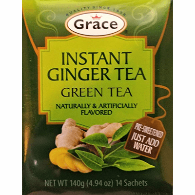 Grace Instant Ginger Tea Net.Wt 140 gr (14 Sachets )
