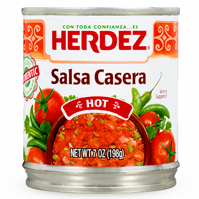 Herdez Salsa Casera Picante ( Hot ) Net.Wt 7 oz