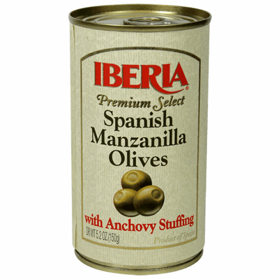Iberia Aceitunas Espanolas Rellenas de Anchoas (Olives with Anchovy Stuffing) 5.2oz