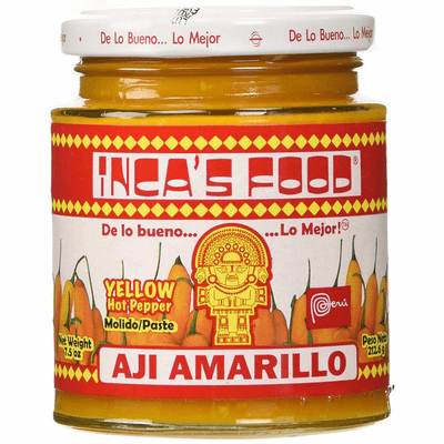 Inca Food Aji Amarillo (Yellow Hot Pepper) Net.Wt 7.5Oz