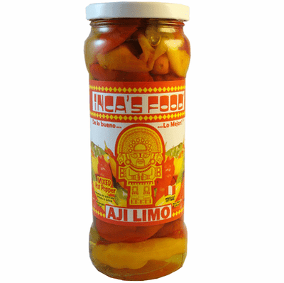 Inca Foods Aji Limo (Mixed Hot Peppers) Glass Jar 20oz