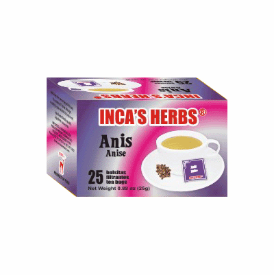 INCA'S HERBS Anis 25 Bolsitas Filtrantes 30 grs.