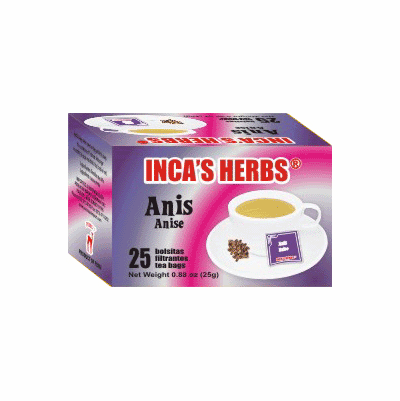 Inca's Herbs Anis 25 Bolsitas Filtrantes 30 gr