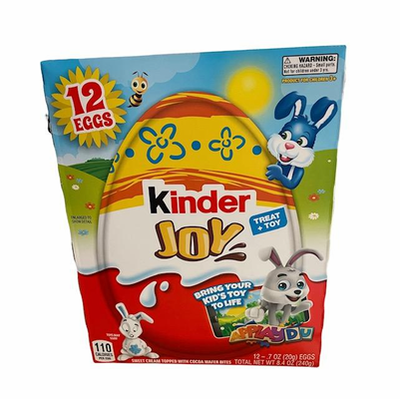 Kinder Joy 12 Eggs Net.Wt 8.4 Oz