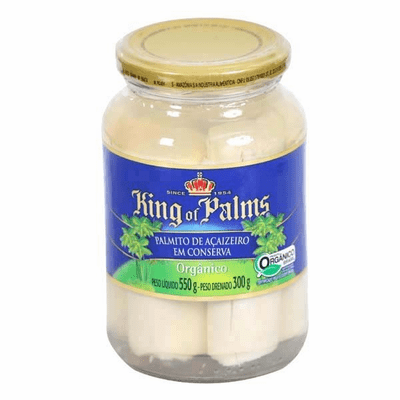 King of Palms - Palmito (Hearts Of Palm) 19.4 Oz - Certified Organic