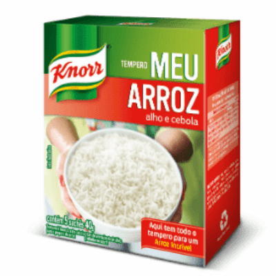 Knorr Tempero Meu Arroz alho e cebola (Rice Seasoning Garlic and Onion) 40g