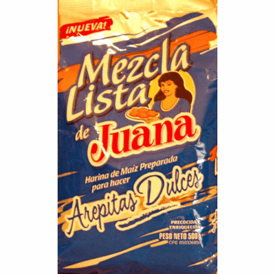 MEZCLA Lista de JUANA Para Arepitas Dulces 17.5 oz.