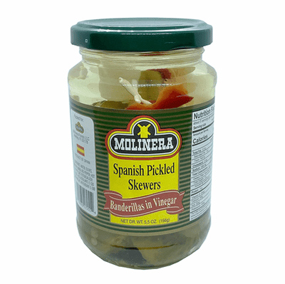 Molinera Spanish Pickled Skewers Banderillas In Vinegar