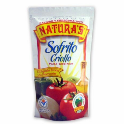 Natura's Sofrito Criollo con Trozos de Tomates y Vegetales Frescos (Tomato Cooking Base) Sin Preservantes- NET WT 8oz (227g)
