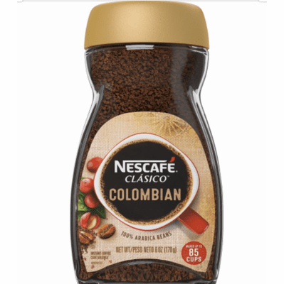 Nescafe Clasico Colombian ( Instant Coffee) Net. Wt 170G