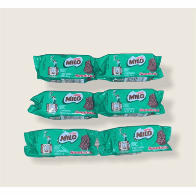 Nestle Milo Galletas Sandwich Re-Bagged 6 Pieces Of 34 G Each