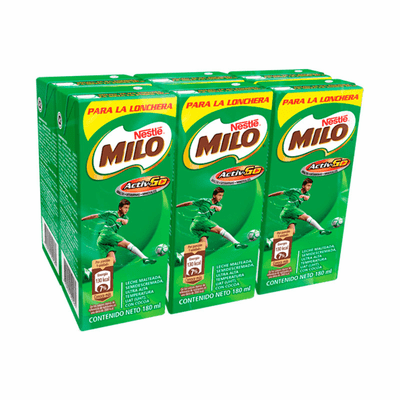 Nestle Milo Leche Malteada 6 pack of 180 ML