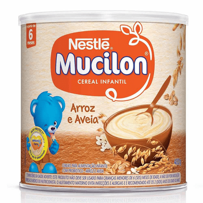 Nestle Mucilon Cereal Infantil Arroz e Aveia Net.Wt 400g