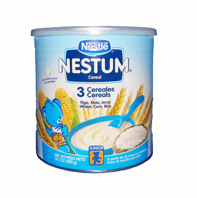 NESTUM 3 Cereales de Nestle Trigo, Maiz y Arroz 14.1 oz.
