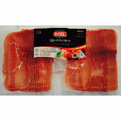 Noel Spanish Serrano Ham Carefully Thinly Sliced (Cured for 12 month) 12oz