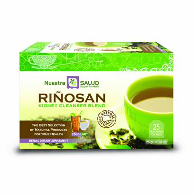 Nuestra Salud Rinosan ( Kidney Cleanser Blend ) Net.Wt 25gr 20 tea bags