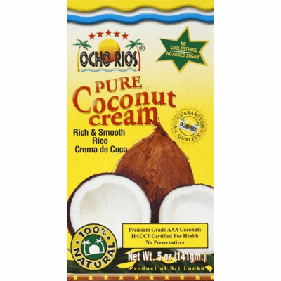 Ocho Rios Pure Coconut Cream Net Wt 5 oz