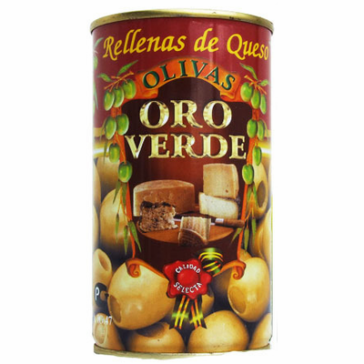 Oro Verde Stuffed with Cheese (Aceitunas Rellenas de Queso) Net Wt. 350g