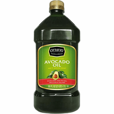 Ottavio Avocado Oil Light Flavor 460 F smoke Point Net. Wt 2 Lt