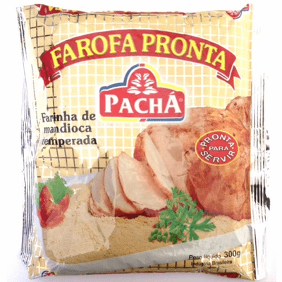 Pacha Farofa Pronta Farinha de Mandioca Temparada (Seasoned Cassava Flour) 300g