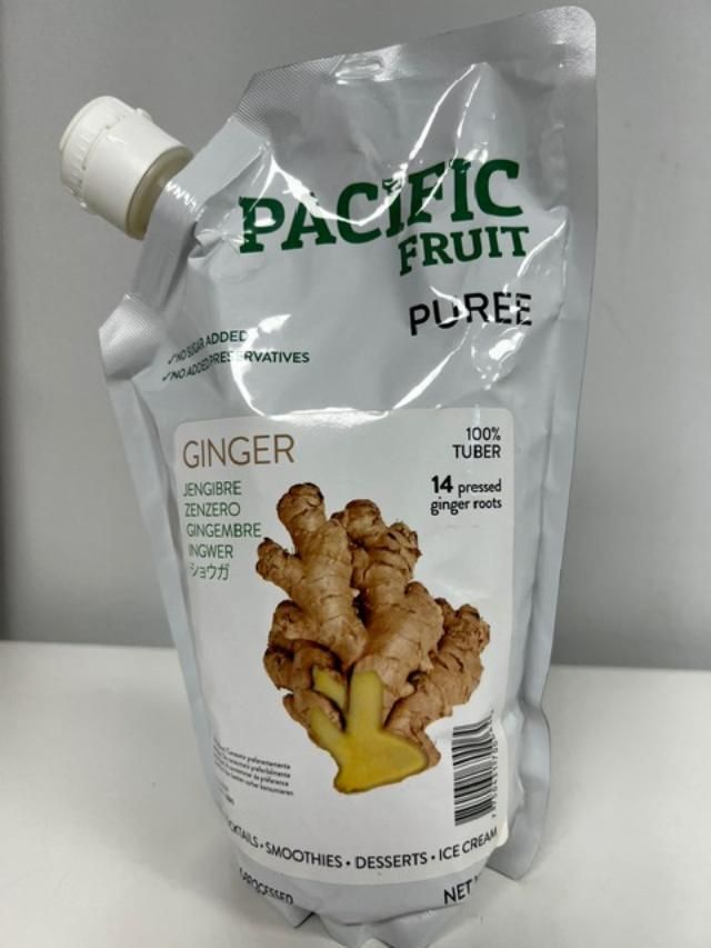 Pacific Fruit Pulpa de Ginger 100% Fruta Net Wt 2.2 Lb / 35.2 Oz