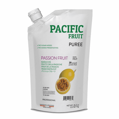 Pacific Fruit Puree de Maracuya (Passion Fruit) 100% Fruta Net Wt 2.2 Lb / 35.2 Oz