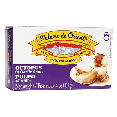 Palacio De Oriente / Isabel Octopus Chunks In Garlic Sauce Net.Wt 4 Oz
