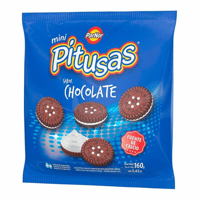 Parnor Mini Pitusas Chocolate Net.Wt 160 Gr