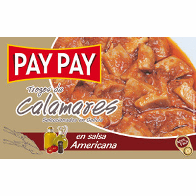 Pay Pay Trozos de Calamares En Salsa Americana Net.Wt 115g