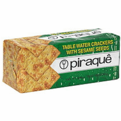 Piraque Table Water Crackers with sessame seeds 8.46 oz