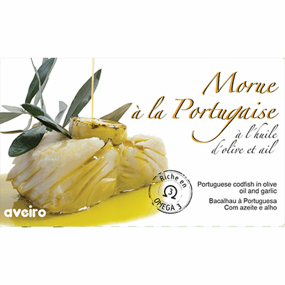 Portuguese Codfish In Olive Oil & Garlic Net.Wt 120 gr