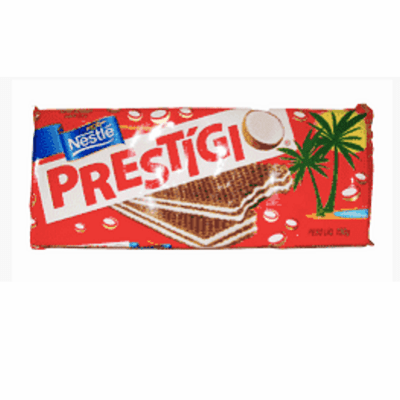 Prestigio Wafer Recheado com Sabor Coco 150 grs