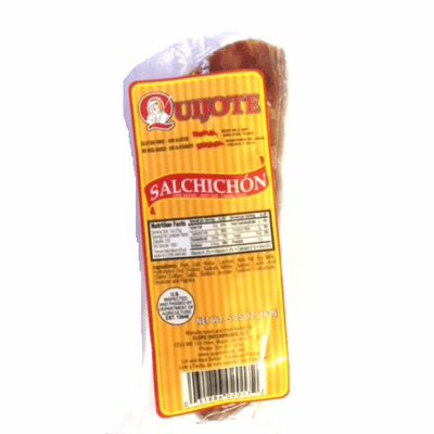 Quijote Salchichon, package weighing 5.75 oz