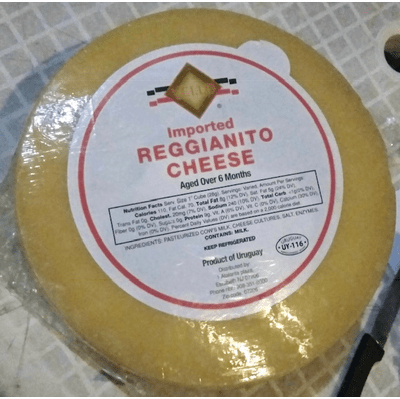 Reggianito Cheese from Uruguay app. 13 lbs.