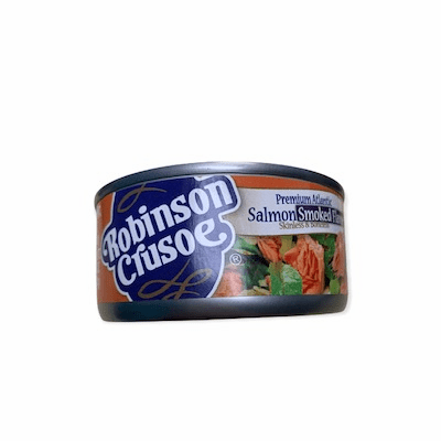 Robinson Crusoe Premium Atlantic Salmon Smoked Flavor Skinless & Boneless Net.Wt 6 Oz