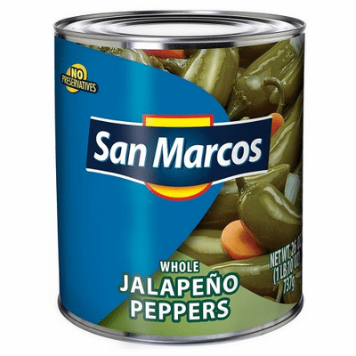 San Marcos Whole Jalapeno Peppers Net.Wt 26 oz