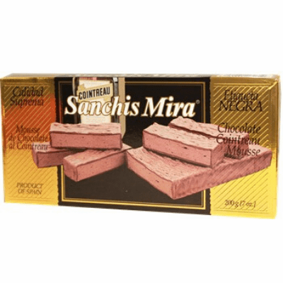 Sanchis Mira Suave Turron Mousse de Chocolate al Cointreau (Chocolate Cointreau Mousse) Box 7 oz