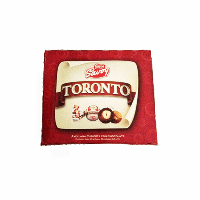 Savoy Toronto Nestle Avellana Cubierta con Chocolate 324 grs. 36 Units of 9 grs each Savoy Toronto