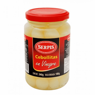 Serpis Cebollitas en Vinagre (Onions in Vinegar) NET WT 340g