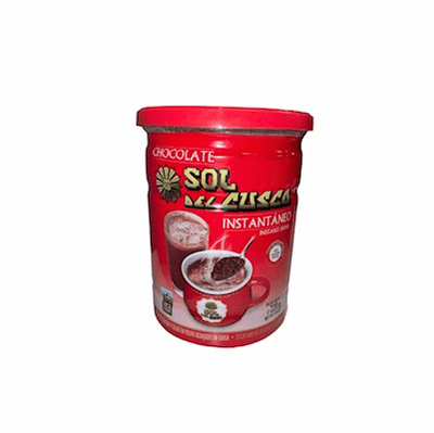 Sol Del Cusco Chocolate Instantaneo Lata Net.Wt 220 Gr